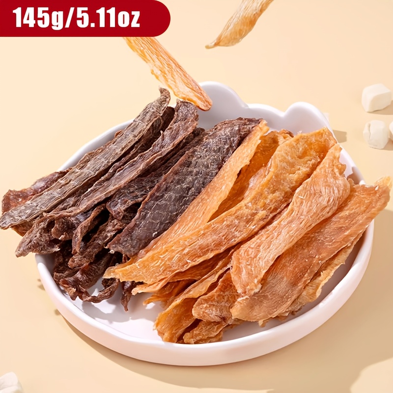 Of Air-dried Meat Strips Made From Mixed Chicken And Duck, Perfect As Training Rewards And Daily Chewing Snacks For Dogs And Cats