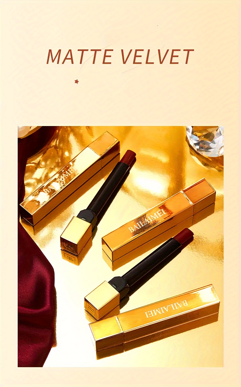 6pcs berry shade lipstick set long lasting waterproof formula perfect valentines gift in elegant details 1