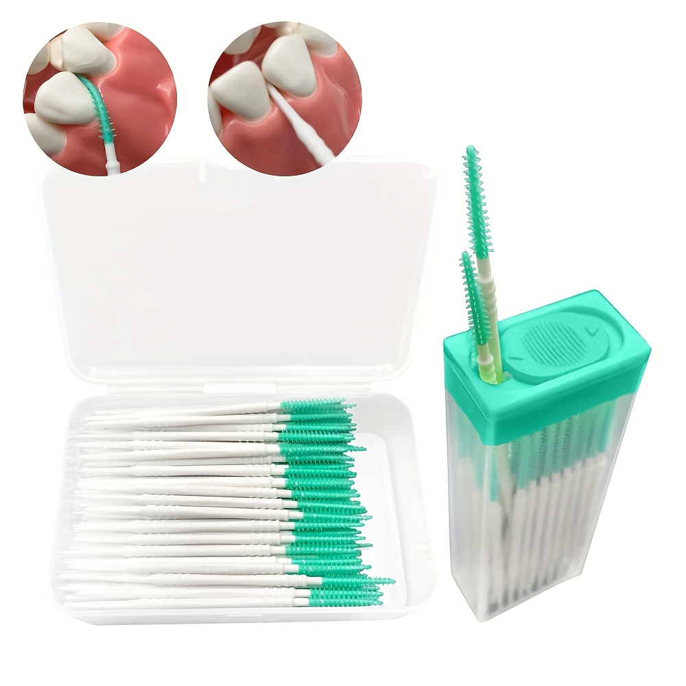 200pcs Soft Bristle Interdental Toothpicks - Disposable Dental Floss Picks For Deep Cleaning & Removal, Personal