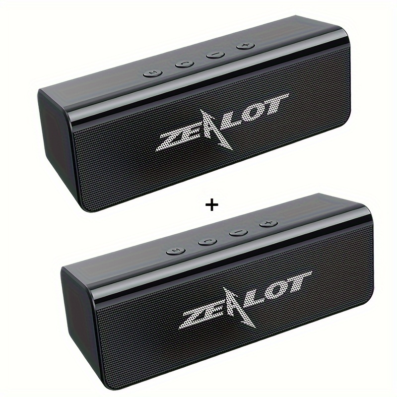 Zealot 10w Speaker, Wireless Speaker, Dual Pairing, 1800mah Battery, Playtime Loud Stereo, .for Pc, Home, Smartphones, Tablets, Party, Gifts -zealot S31 (2pcs A Set)