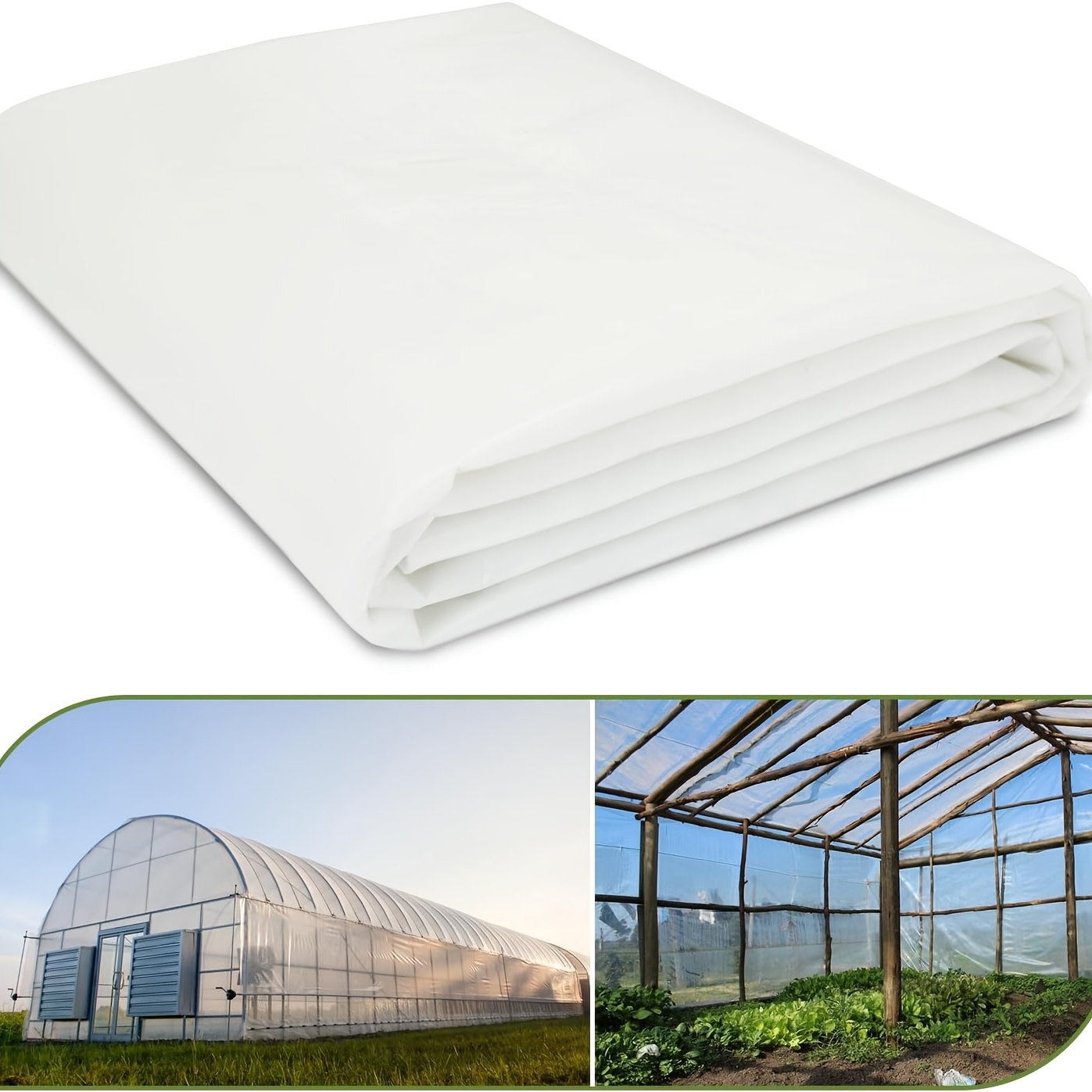 imagen del artículo película de plástico para invernadero    ,   y resistente a los rayos uv, cubierta impermeable contra el polvo para jardines, granjas y uso agrícola