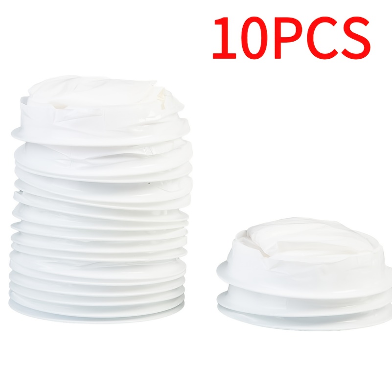 TEMU 10pcs Leak-proof Disposable Vomit Bags - Portable, , Odor-resistant, Ideal For Pregnant Women, Travel, And Household Cleaning. Travel Vomit Bags