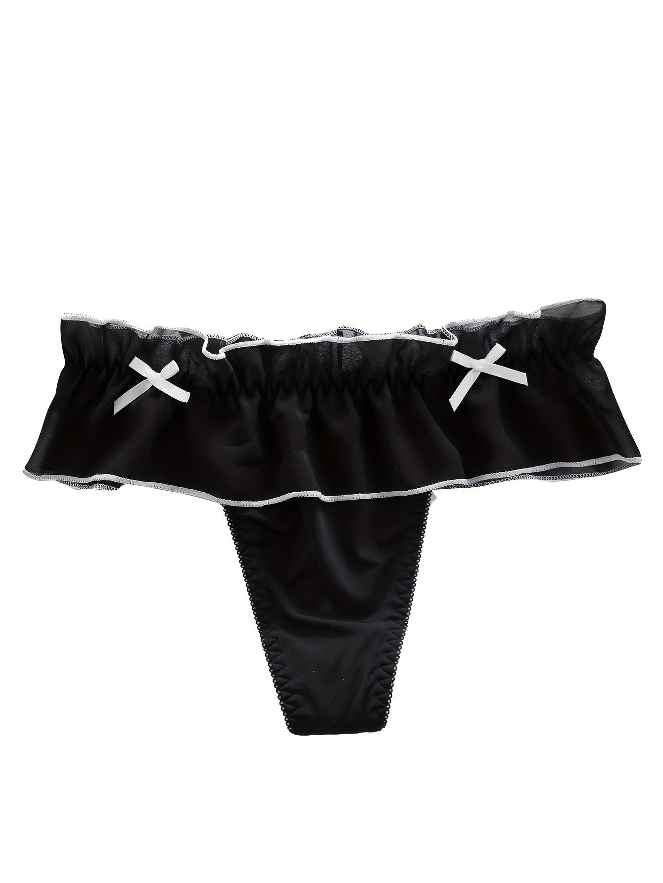 Bow Ruffle Trim Panties