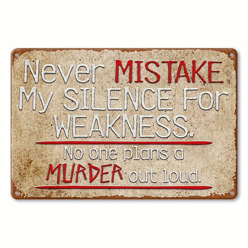 TEMU A Decorative Sign, 1pc, Featuring A Humorous Vintage (8 Inches By 12 Inches), Which States Not Be Interpreted As . It' For Outdoor Wall
