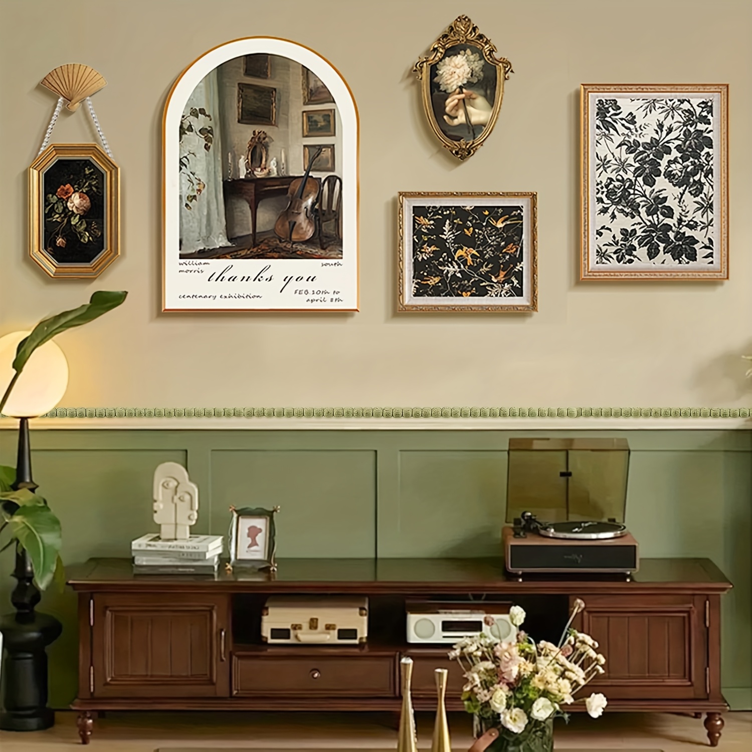Lot de 12 moulures décoratives en bois 3D mignonnes non * pour bricolage, mur, meubles, porte * * cadre photo