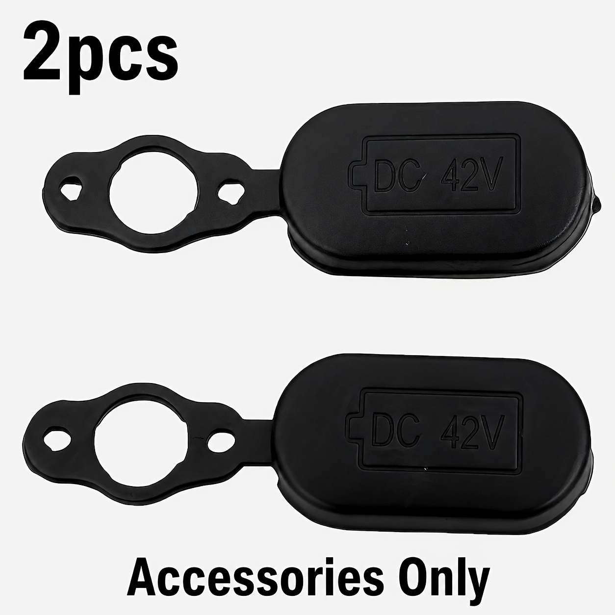 TEMU 2pcs Black Waterproof Dustproof Charging Port Cover Compatible With Xiaomi M365 1s Electric Scooter, Accessories Only, Battery Not Included