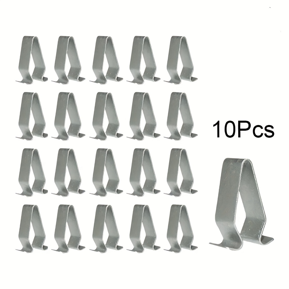 Image of 10pcs Heavy Duty Metal Car Door Trim Clips, 22mm Auto Fasteners For Vw Golf 6, For A4/a6, – Oem 4b0867276a Replacement Tailgate & Trunk Panel Retainer Clips, Universal Car Body Lining Clips
