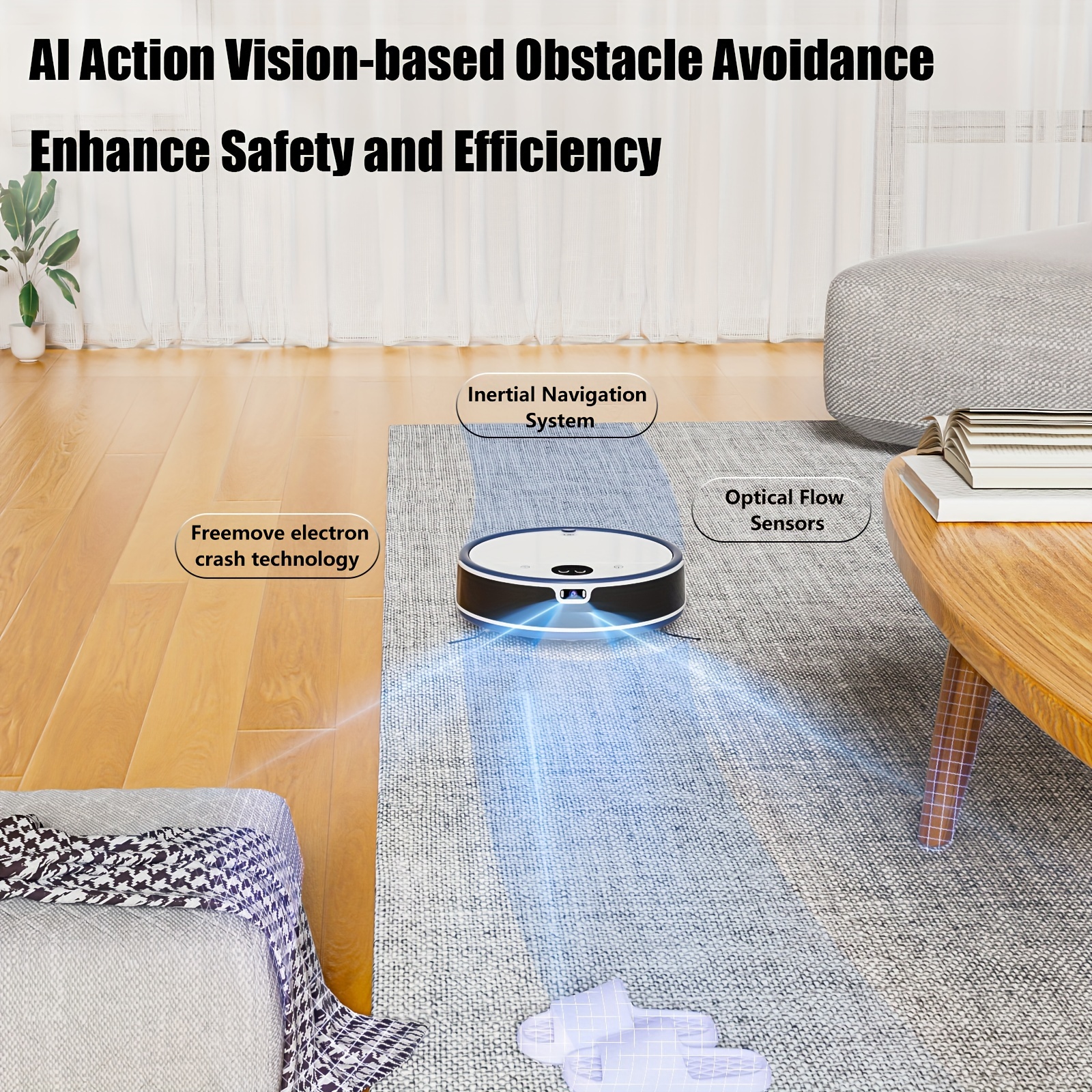 

Okp Pet Vacuum With Camera, 5500pa Strong Suction, Wi-fi/app/alexa Control, Low Noise, Self-charging, Night Robot Vacuum Cleaner Ideal For Pet Families