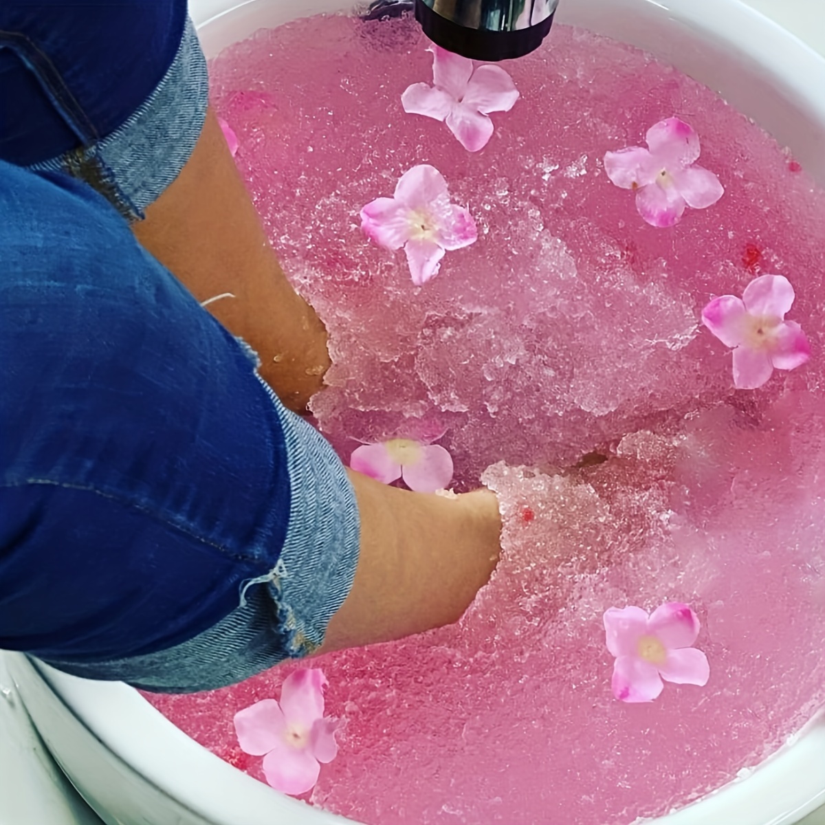 

Foot Soak, Crystal Jelly Spa Pedicure Spa, Bubble Foot Bath Spa, Foot Salt Soak For Stubborn Foot Odor Tired Dry Cracked Feet Foot Care For Women Men Summer Essential-lavender, Rose,strawberries
