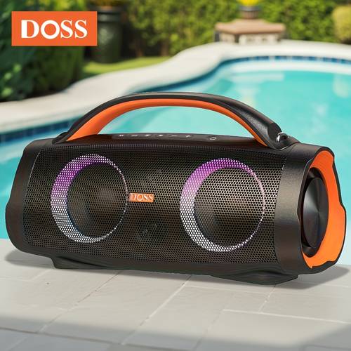 100 speaker wireless 5 3 with rich hours playtime 10400 mah power bank mixed color party light waterproof portable speaker for camping beach