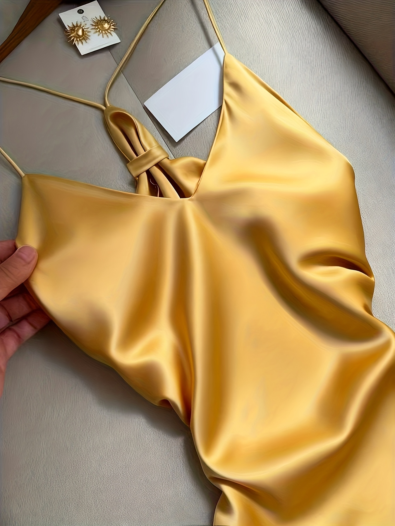 princess polly baby blue dress Sexy Halter Light Yellow Backless Side Slit Mermaid Long Evening Prom –  AlineBridal main image 0