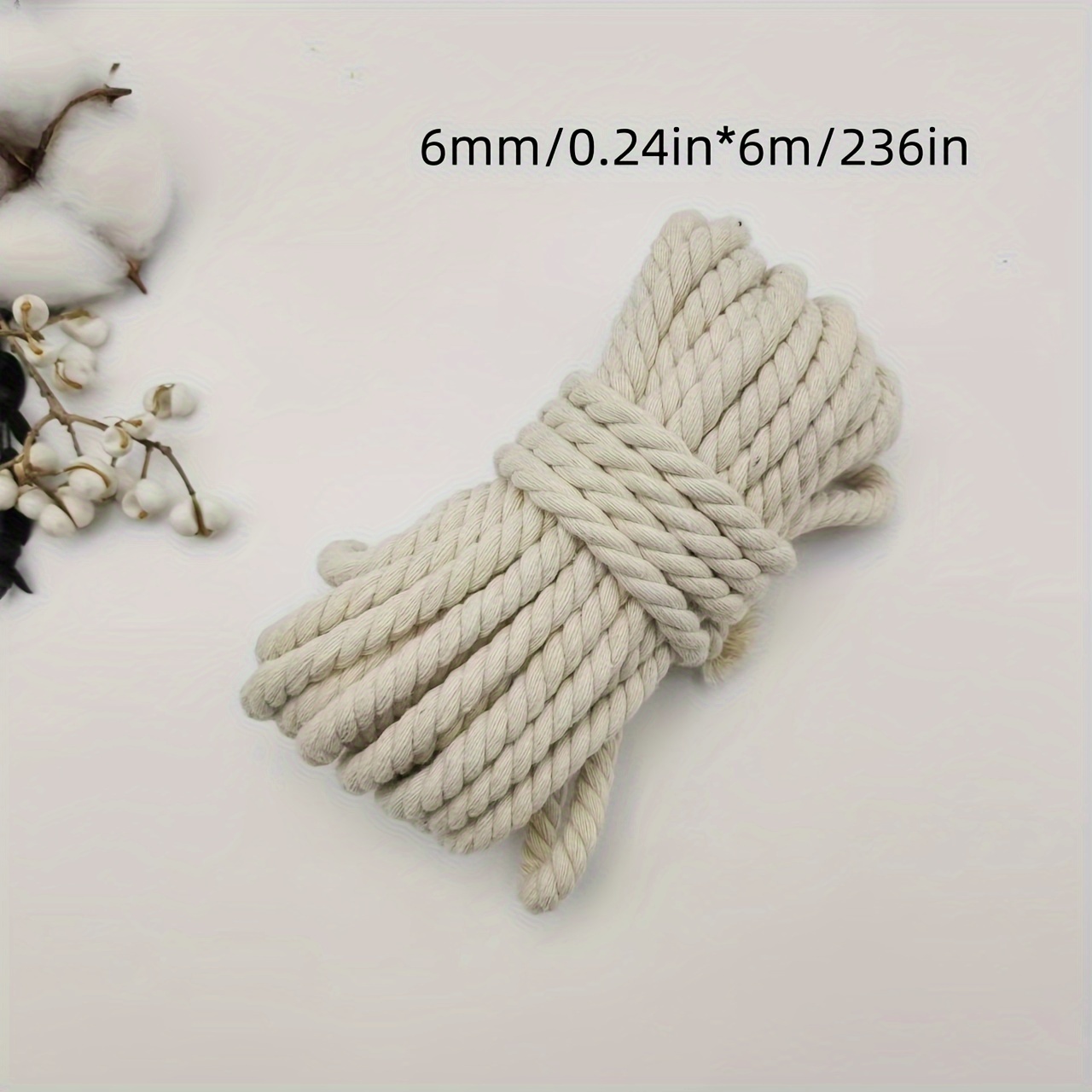 White Cotton Rope Used Holiday Decoration Handmade Gift - Temu