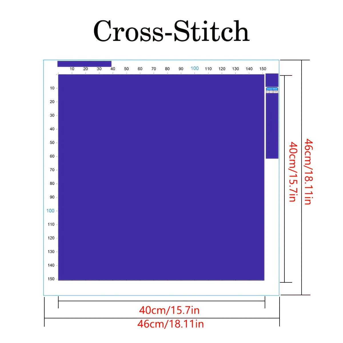 11CT/14CT Stamped Cross Stitch Kit, Elephant Design