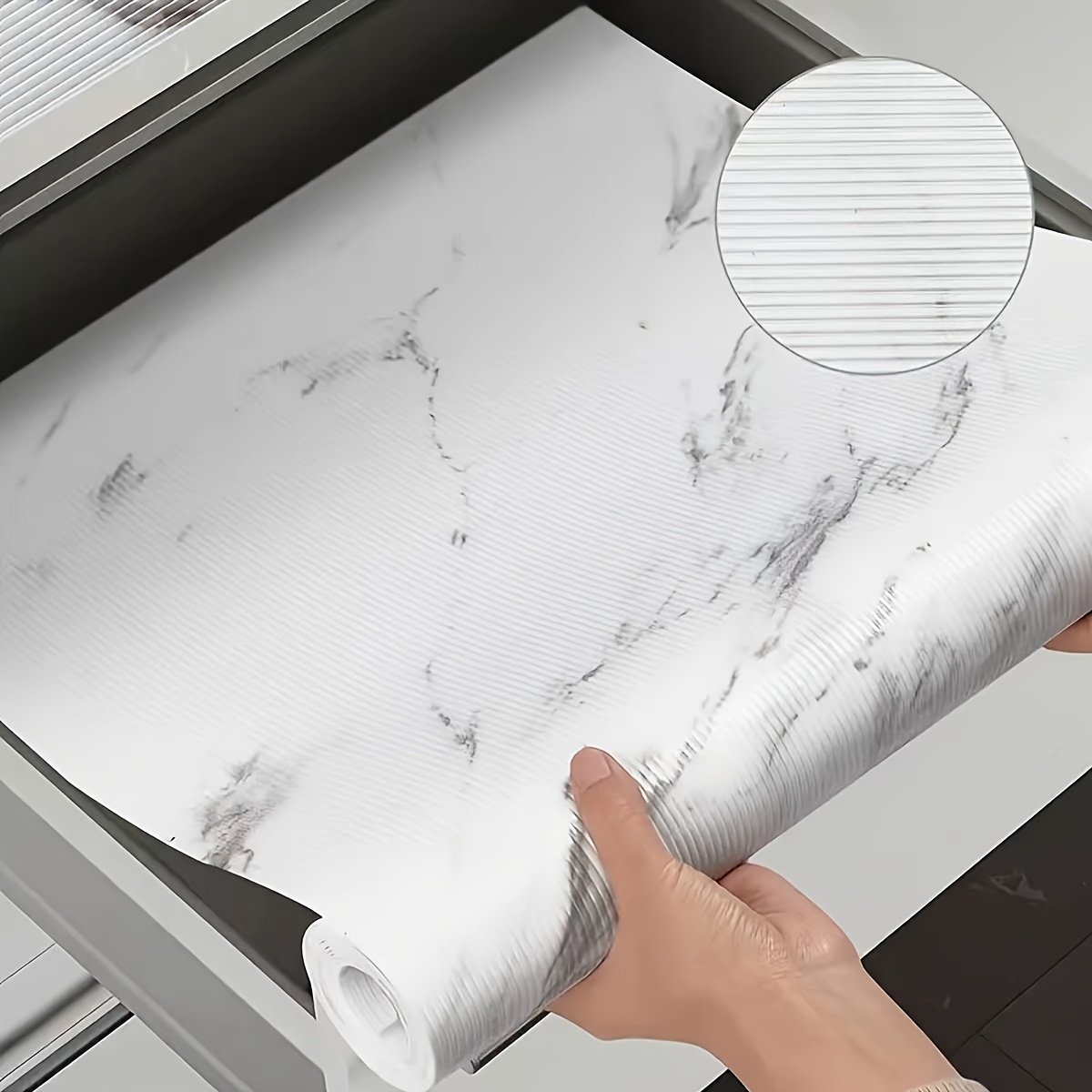 TEMU 1 Roll Waterproof Refrigerator Liner - Moisture-proof, Non-slip, Washable And Reusable, Eva Material, Suitable For Refrigerator And Kitchen