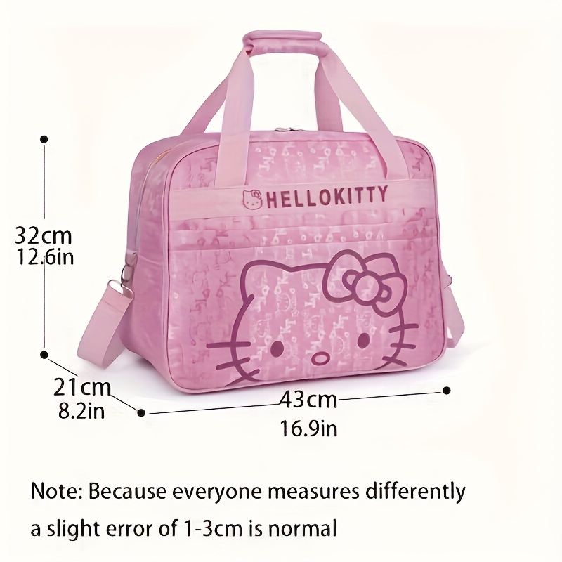 TEMU This Hello Kitty Travel Bag Is A Large-capacity Travel Duffel Bag, For Weekend Trips, Graduation Storage, And Around. Suitable For Travel,