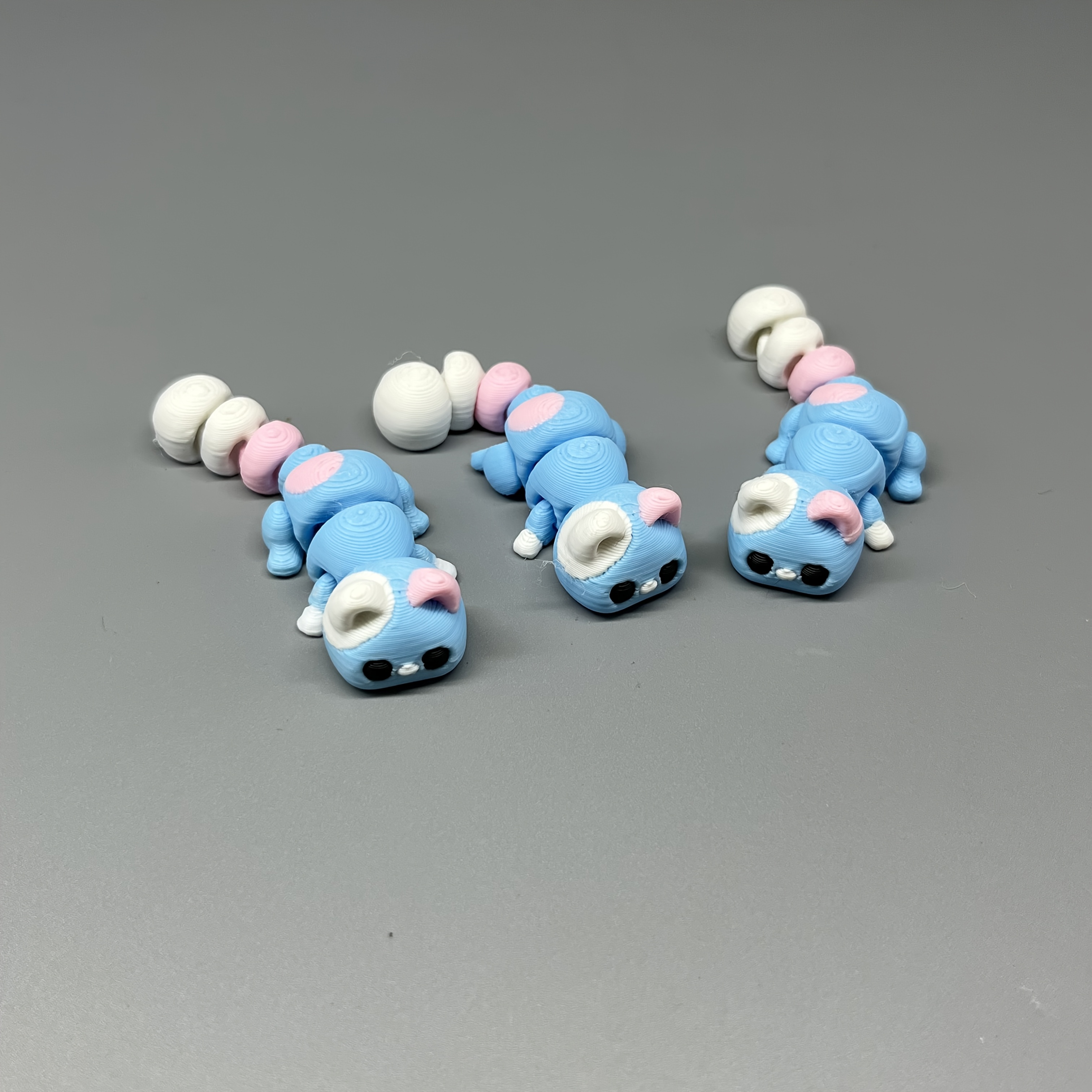 TEMU Macaron Blue Cat Figurine - Soft And Cute Design, A Must-have For A Cozy Atmosphere On Your Desk. Home Or Office , Effortlessly Blending Into