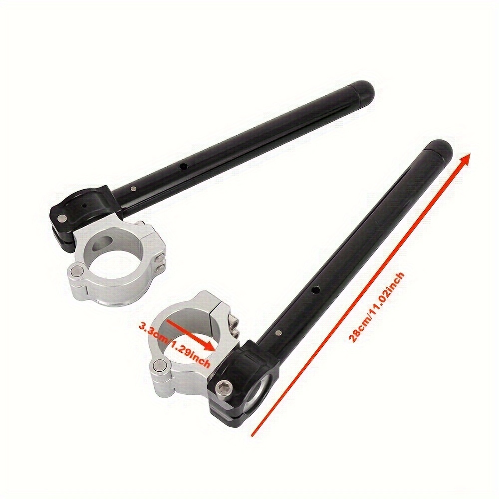 Poignées De Guidon De Moto 1" 25 Mm, Double Câble, Manchon D