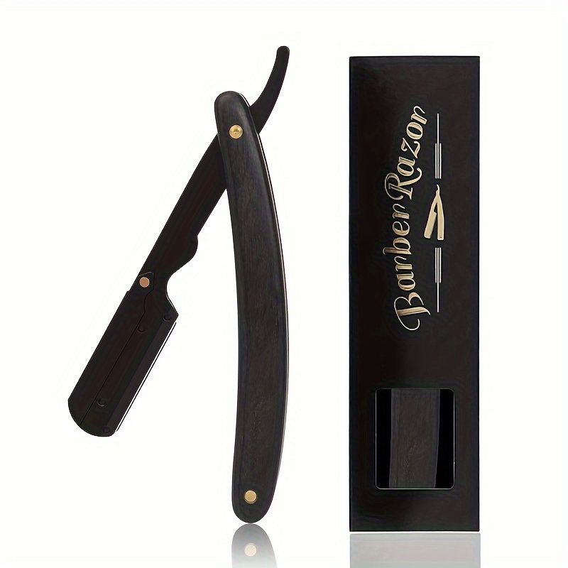 

Professional Vintage Straight Razor With Storage Box, Classic Shaving Tool For Barbers And Personal Use