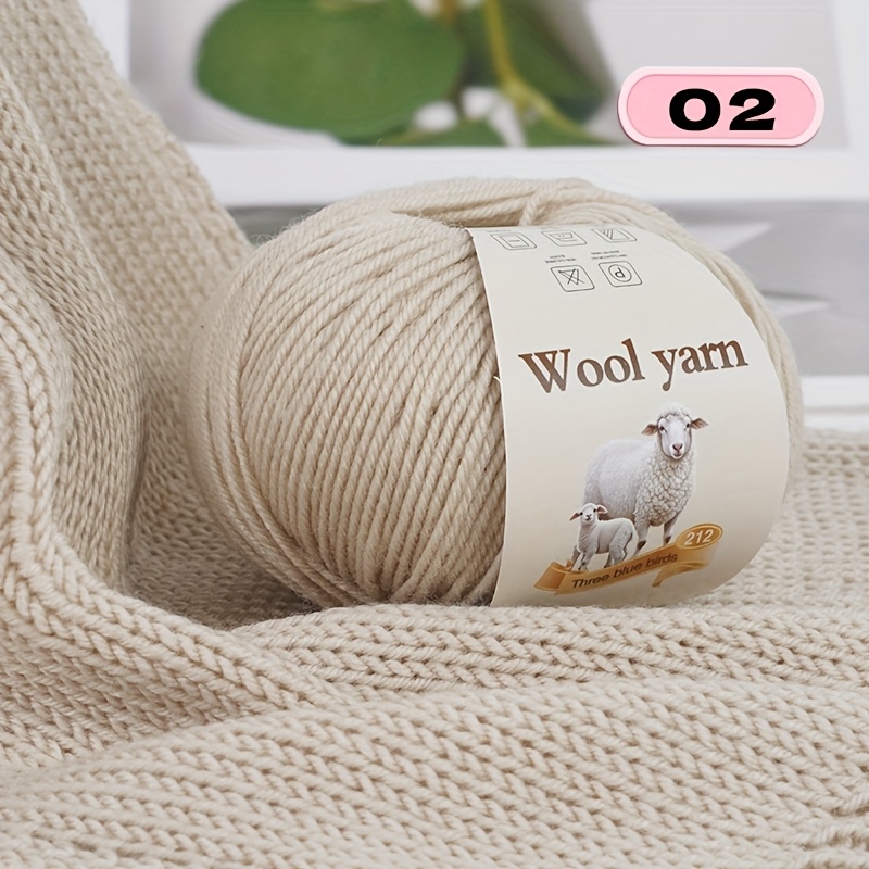 TEMU 8-pack, New Wool Yarn, Good Wool, Knitting Sweaters, Vests, Shawls, Blankets, Handmade Wool Yarn Balls, Multiple Color Options, Yarn, White Wool