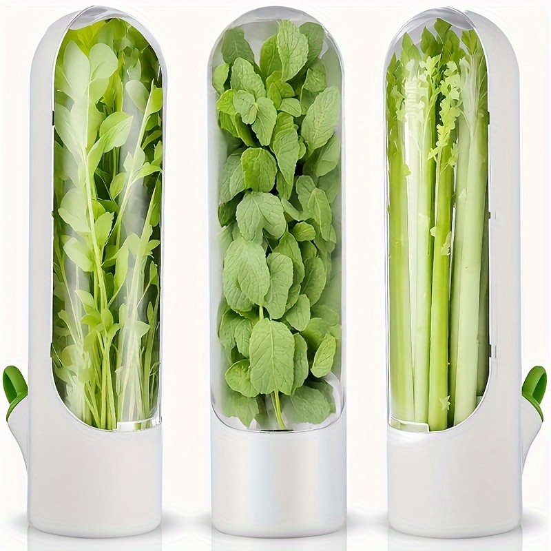 

Preservation Pods - Preserve Freshness For Weeks, Keeping Cilantro, Mint, Parsley, Asparagus Fresh And Flavorful With Advanced - Storage Cups With Airtight Seal And Easy Cleaning Design