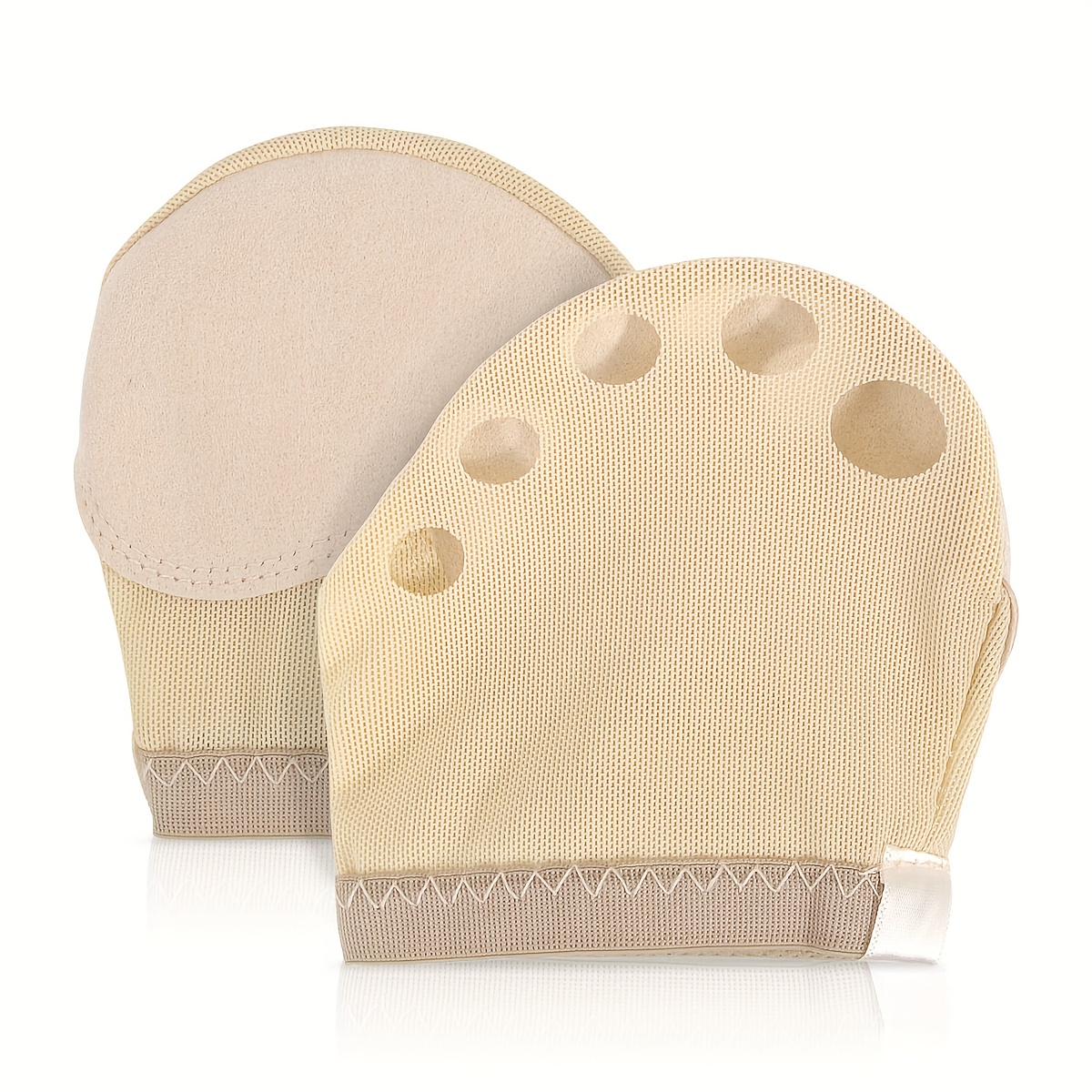 TEMU 1 Par de Cubiertas para el Antepié, Estilo de Malla Transpirable, Almohadillas para la Parte delantera del Pie de para Mujeres con Calcetines