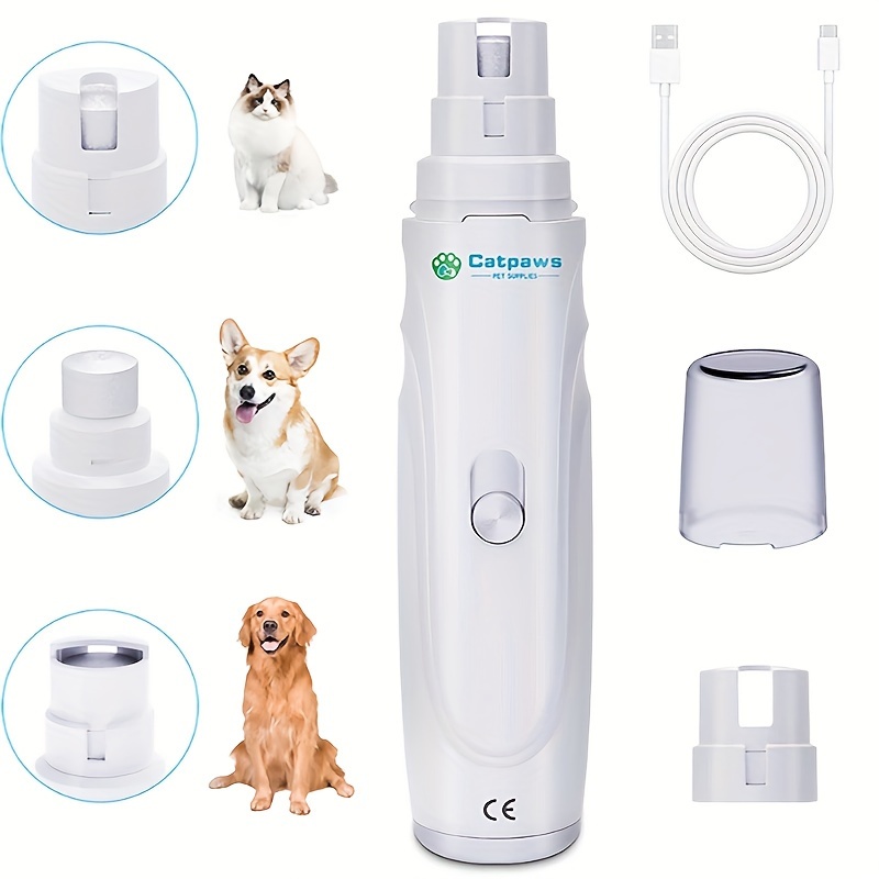 TEMU Pet Nail Grinder Upgraded Nail Clipper 2speed Rechargeable Pet Dog Nail Grinders For Medium & Small Trimmers