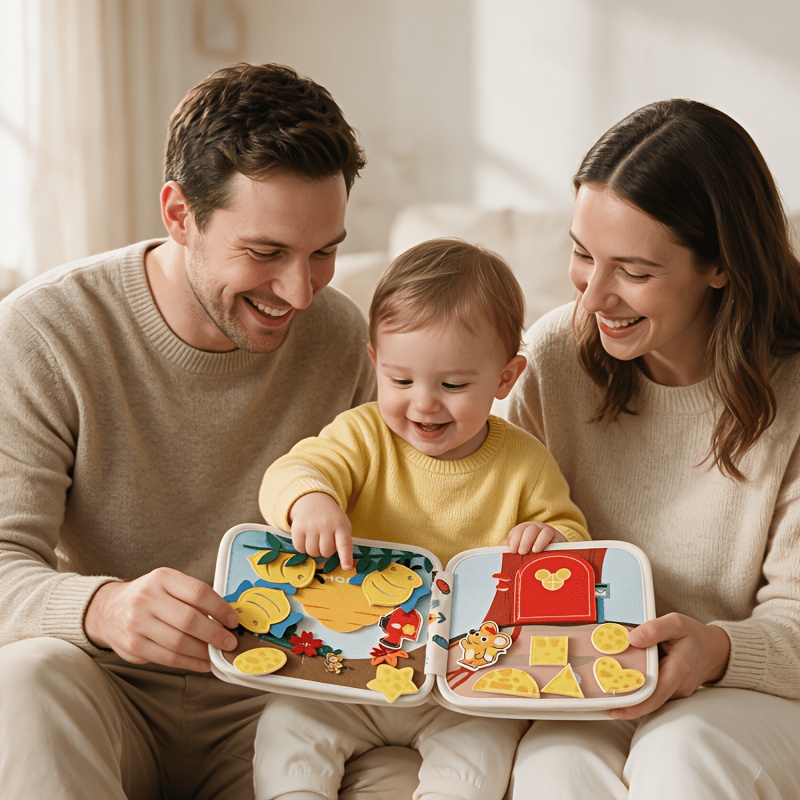Little Bunny Cloth Book for Cognitive Learning
