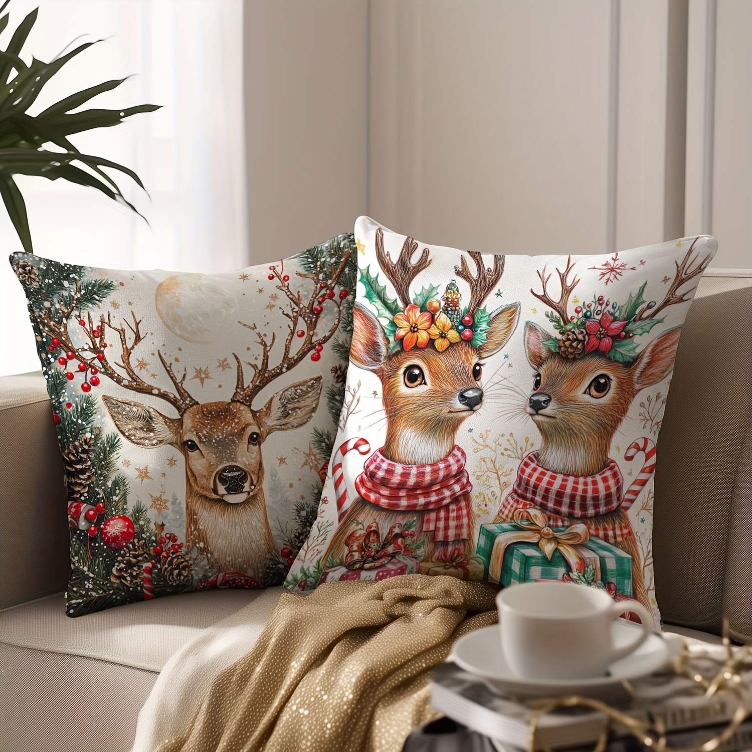 Copricuscino JACK Natale Gobelin Jacquard, 45x45 Cm - Foto 4