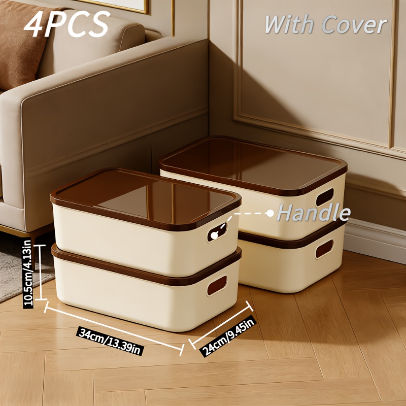 4pcs storage box set a multifunctional storage solution with a   that   closet space Product details 1
