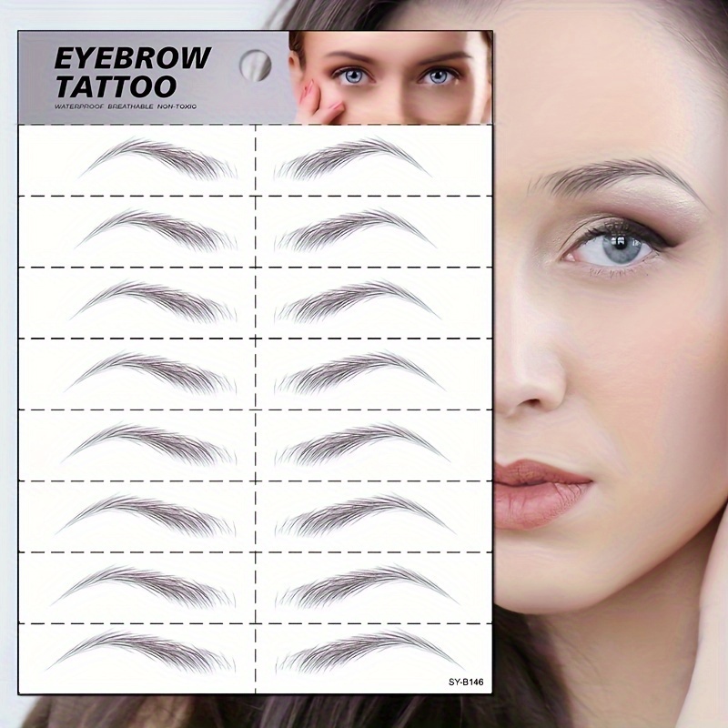 Lazy Disposable Eyebrow Tattoo Stickers, Easy Operation