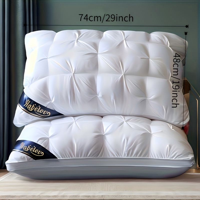 1/2pcs Comfortable Bread Pillow Neck Support Sleep Pillow for Adults, Home & Hotel Use, Gift, Fluffy Pillow with Sleep Pillow Insert, Provides Moderate Support, Suitable for Side, Back, and Stomach Sleepers, Hotel Series