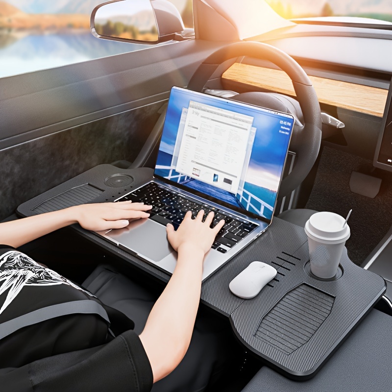 

Portable Foldable Desk For Car: Suitable For Driver And , Abs Material, Ideal For Work, Dining, And Study