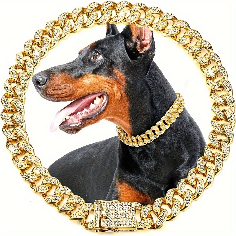 

Collier en acier inoxydable avec motif de dessin pour chien, collier avec pendentif pour animaux de compagnie, pour chiens de taille moyenne à grande - Accessoire en métal