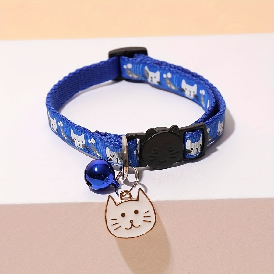 1 adjustable cat face pendant with anti choking safety clasp cat collar Product details 8