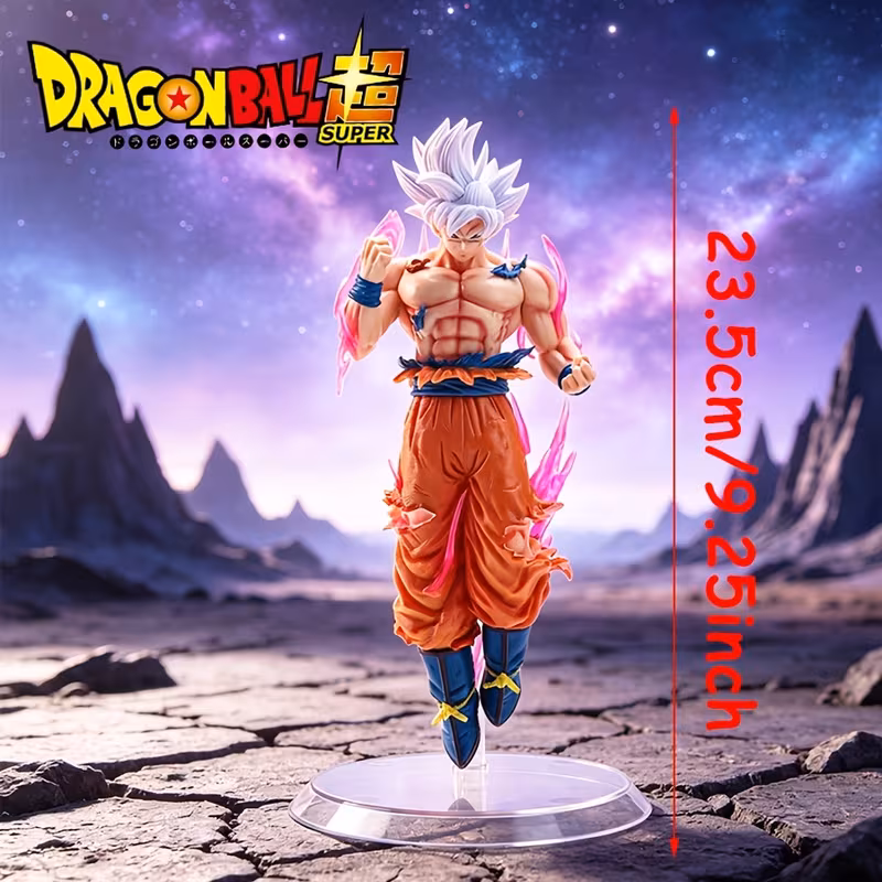 figura de de anime super, estatua de con de ultra de cabello , estatua de dañada en con de aura de energía rosa, coleccionable de anime, decoración de escritorio y carcasa de pc, regalo de vacaciones 1