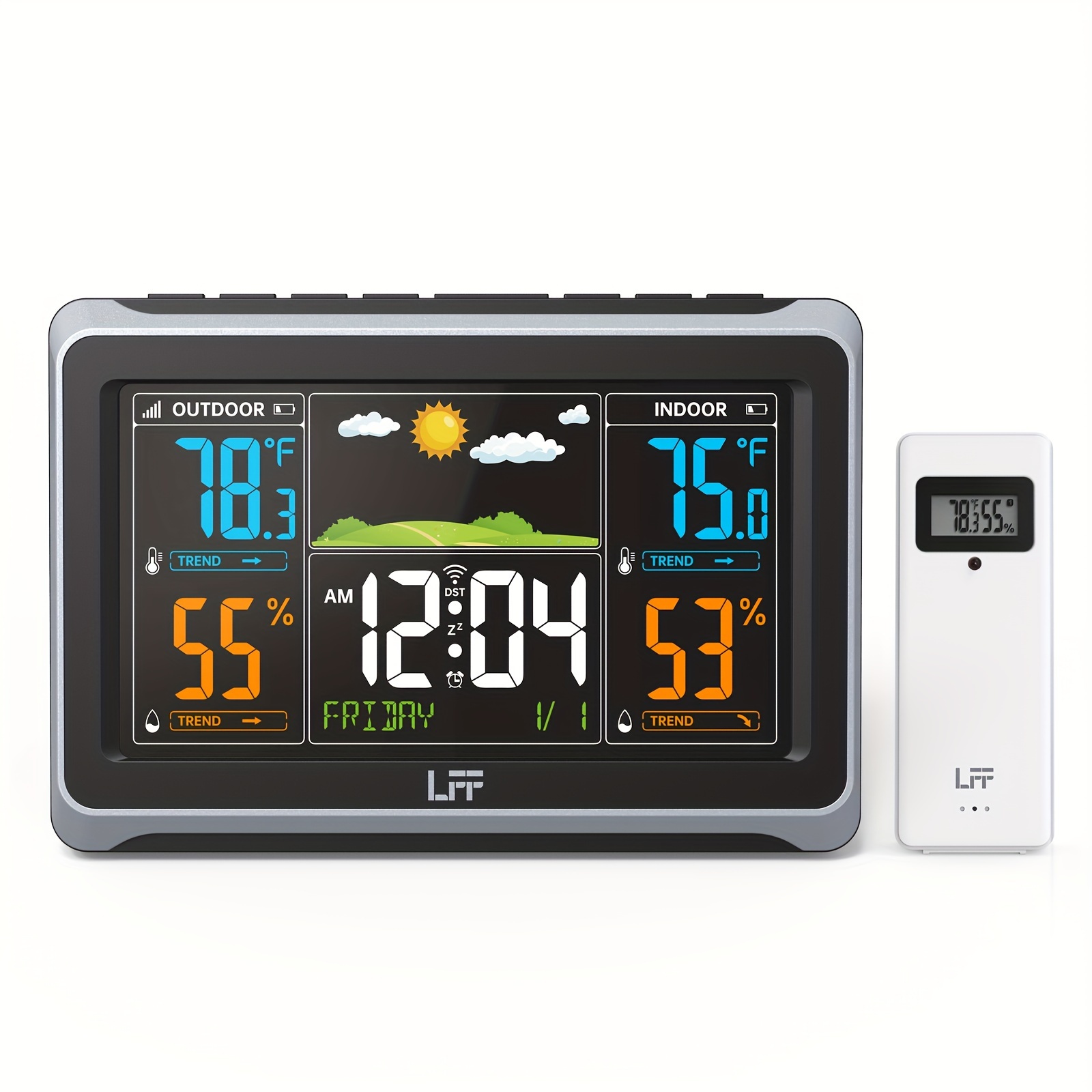 

1pc 1 , Display Thermometer , Usb Charging, , And