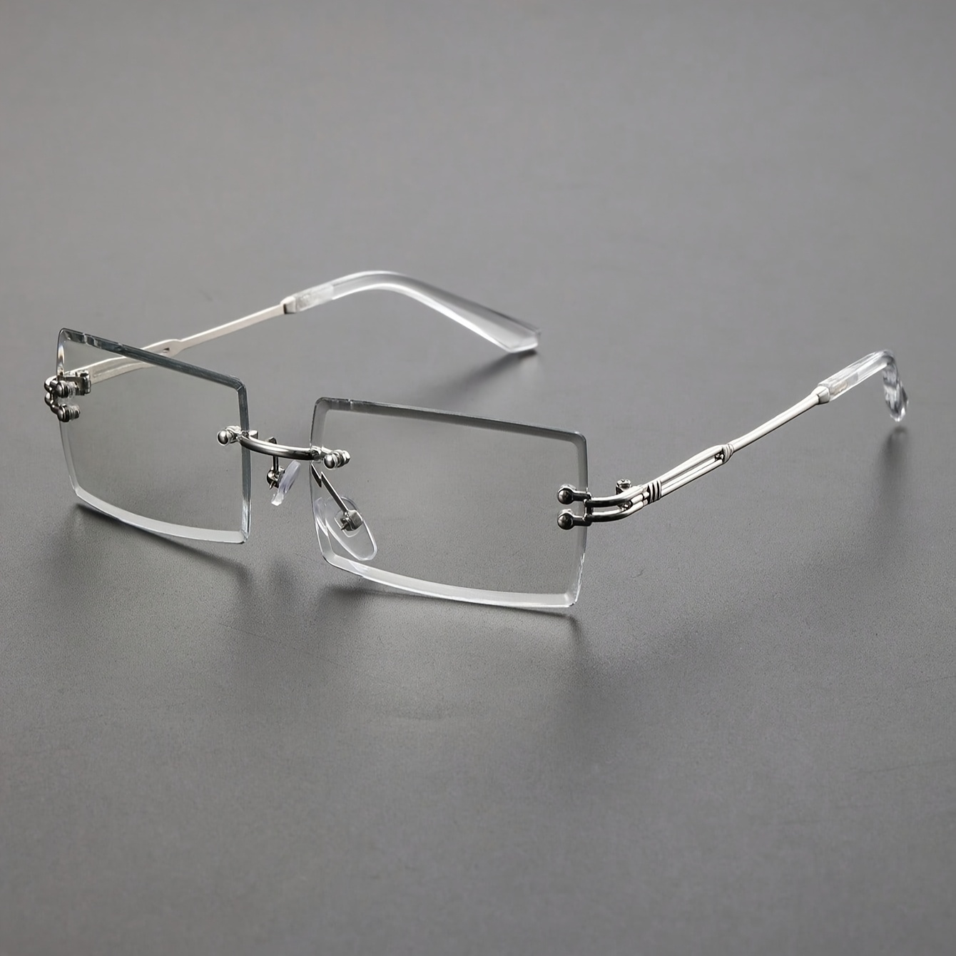 Image of 1 Pair Of Unisex Fashionable, Personalized, Easy Geometric Frame Ordinary Decorative Glasses, Suitable For Shopping, Daily Use, Day, Thanksgiving, New Year