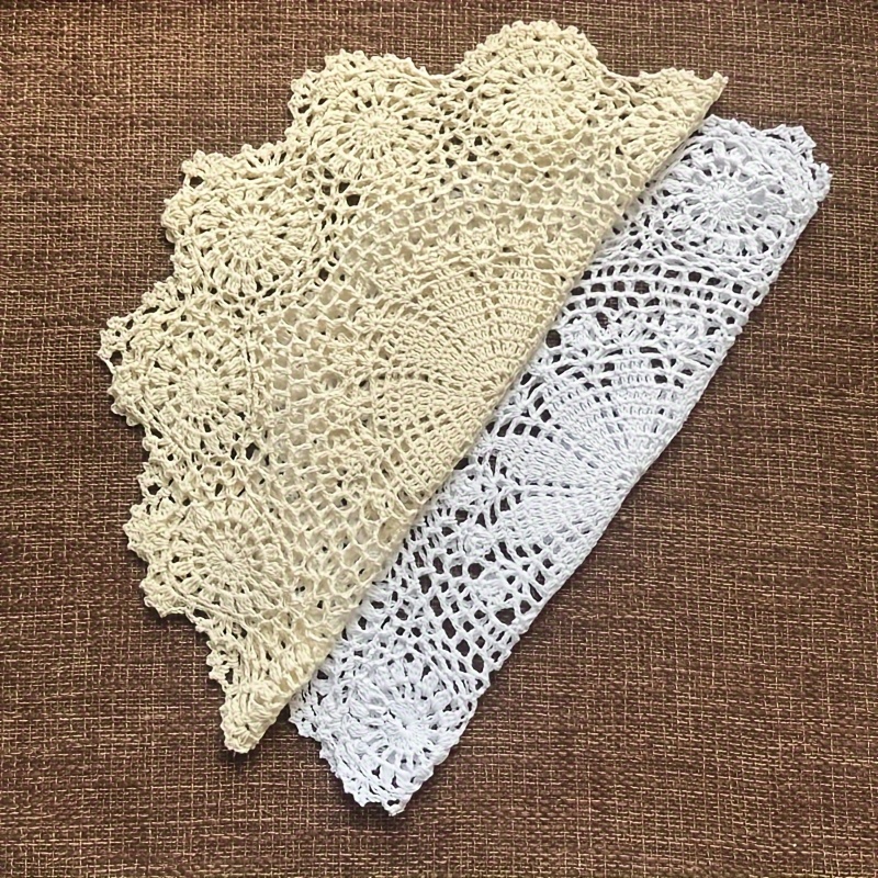 white christmas dresses Round Table Crochet Mat 02 – Itihasikala main image 1