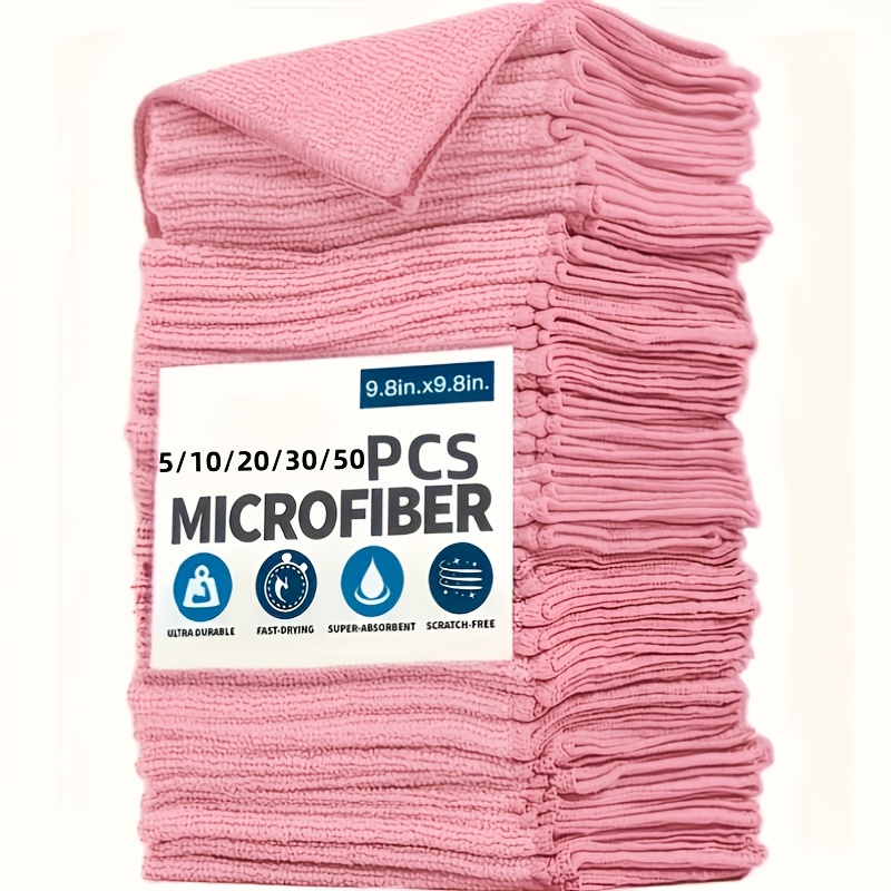   20 kitchen towels microfiber light gray cleaning cloth set   absorbent soft and stain removing cloth for cleaning glass cooking   pots bowls faucets