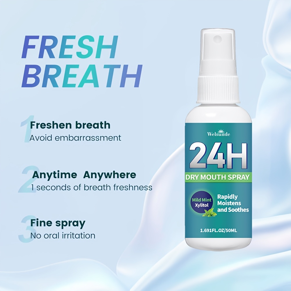 24H Dry Mouth Spray for Instant Relief and Fresh Breath
