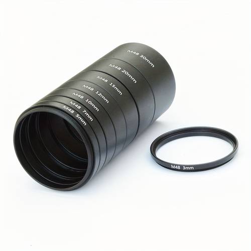 sky astronomical photography extension tube metal focus rings 3 30mm with m42 m48mm threads for telescope camera black telescope accessories