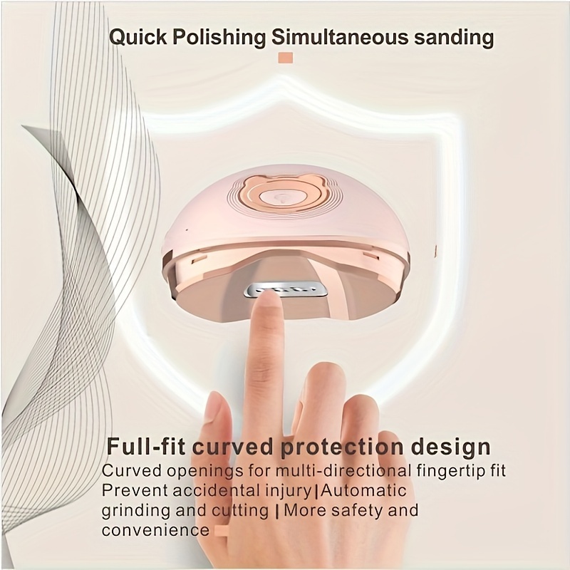 Automatic Electric Nail Clipper – Rechargeable, Safety Trimmer For Toenails & Fingernails (Type-C)