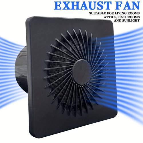 item picture 4 inch hardwired exhaust fan 100m h quiet dehumidifying ventilation with return baffle european purification for kitchen bathroom office garage 220 240v