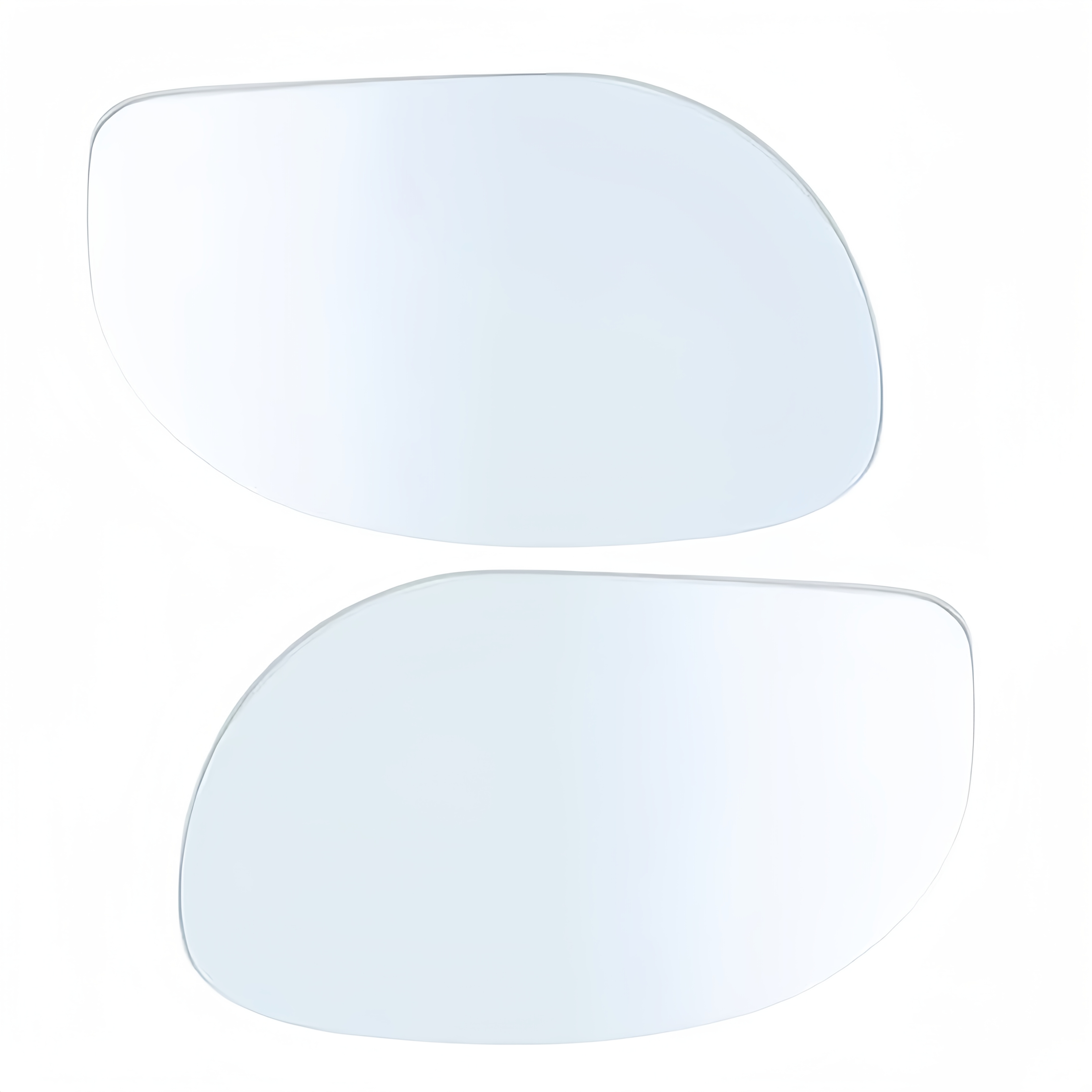TEMU 2pcs Hd Glass Frameless Convex Rear View Mirrors, Wide Angle Adjustable Stick For Side Mirror, Automotive Exterior Additions For Car, Suv &