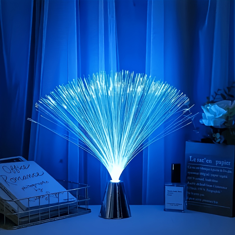 TEMU 1pc Of Colorful Automatic Color-changing Starry Optic Lamp, Colors Automatically Change, Festive Decorative Atmosphere Lamp, Independent Plastic