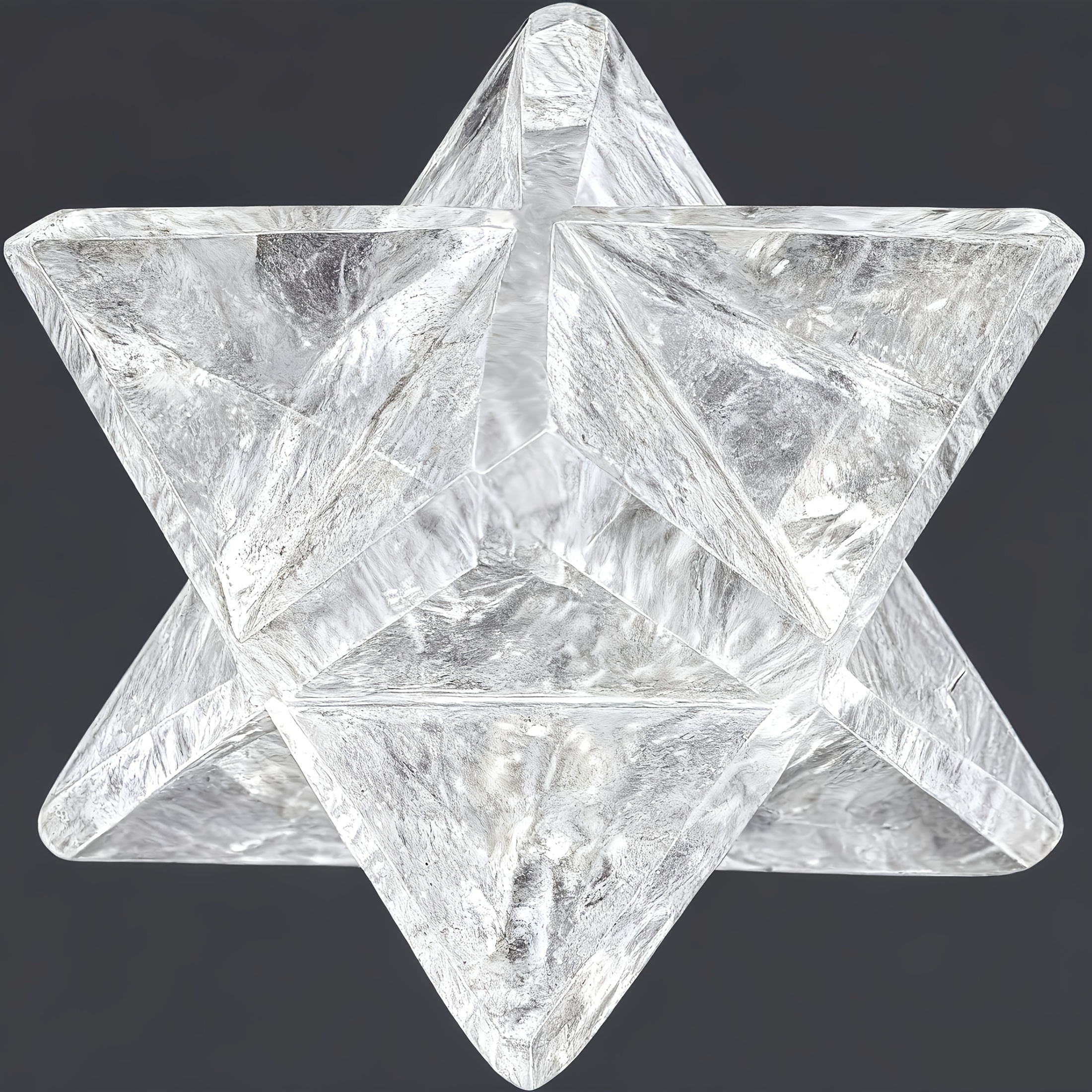 TEMU Étoile en Quartz Transparent de 12 mm - Cristal Tétraédrique Puissant pour la Méditation et l'Équilibrage des Chakras - de pour le Yoga et le