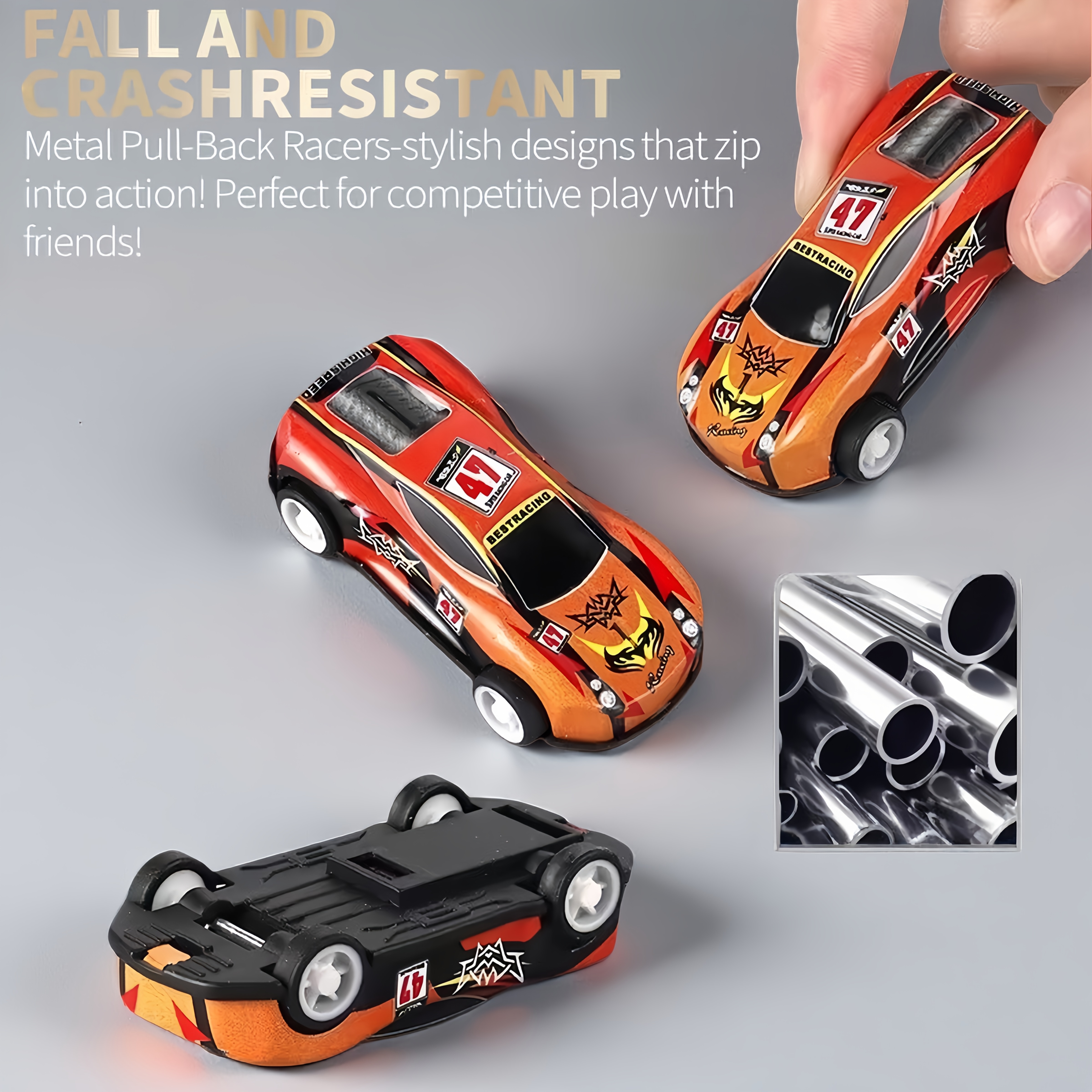 36pcs Metal Police Fire Truck Toys with Pull Back Action, 911 Emergency Vehicles Ambulance, Weather Resistant Sturdy Construction, Imaginative Play, Cool Stuff for Room Decor, School Supplies Cheap Stuff, Local Warehouse Fast Ship, Clearance Closeout Special Birthday Gift, Christmas Halloween Gifts for Boys Girls Ages 3+