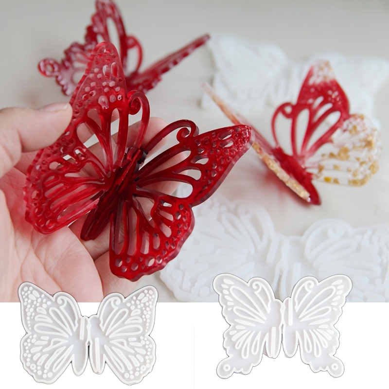 

2pcs Set 3d Silicone Molds, Wing Spread Design, Handcrafted Epoxy Resin Casting Molds For Diy Crafts And Decorations