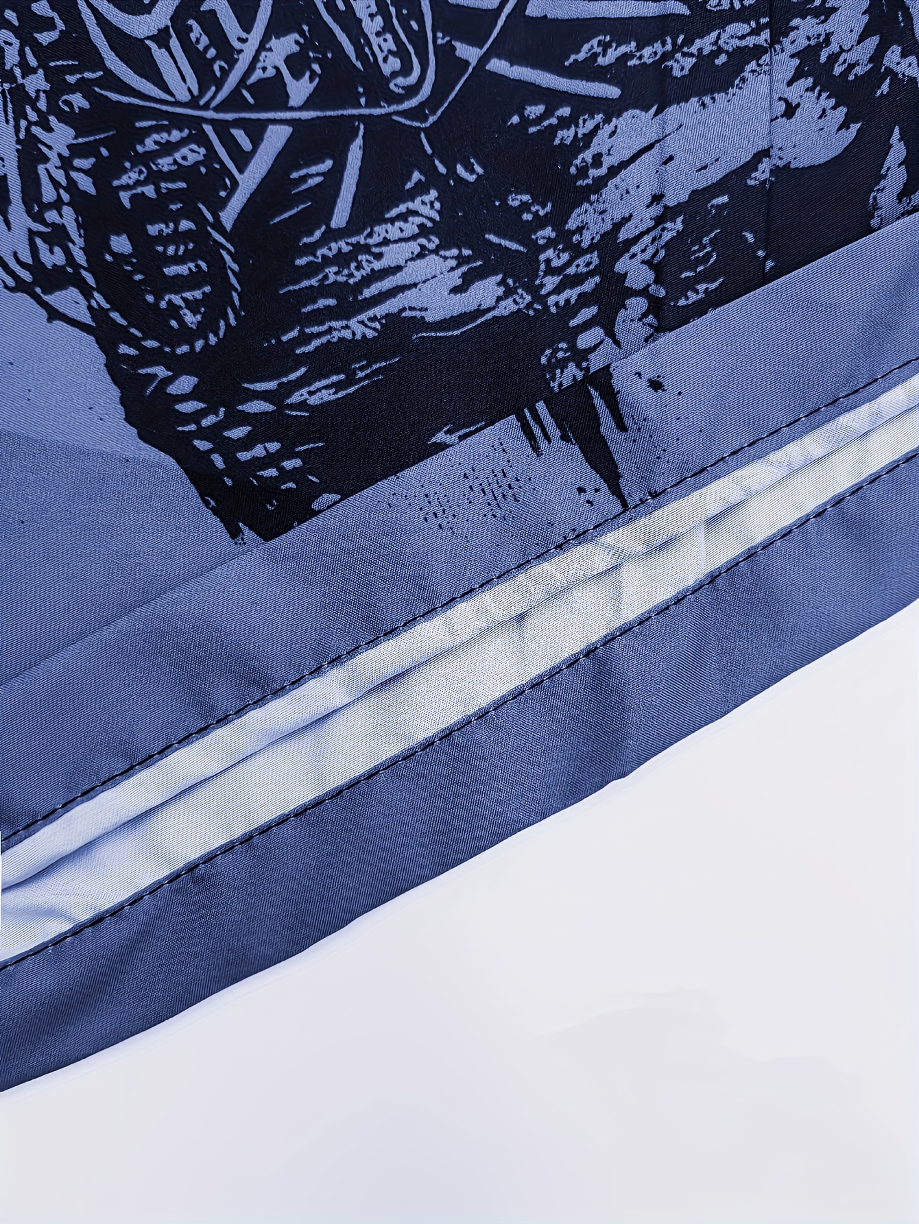 Men's Skull & Ship Print Beach Shorts - Lightweight Quick-Dry Polyester Swim Trunks with Adjustable Drawstring Waist, Regular Fit Casual Swimwear for Surfing, Pool & Summer Adventures (Khaki/Charcoal), Bathing Suits, PLUS SIZE