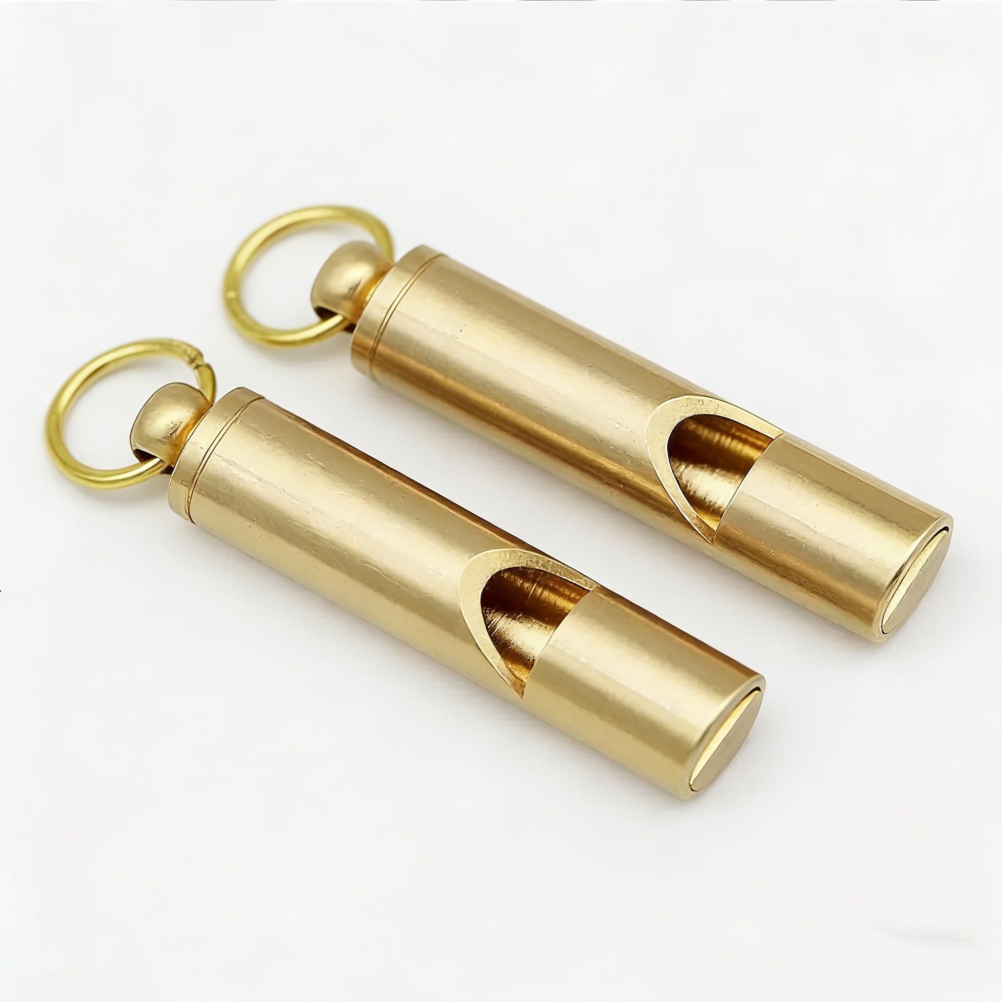 TEMU 2pcs Whistle With Key Chain Survival Whistle Outdoor Camping Training Whistle Key Chain Pendant Whistle